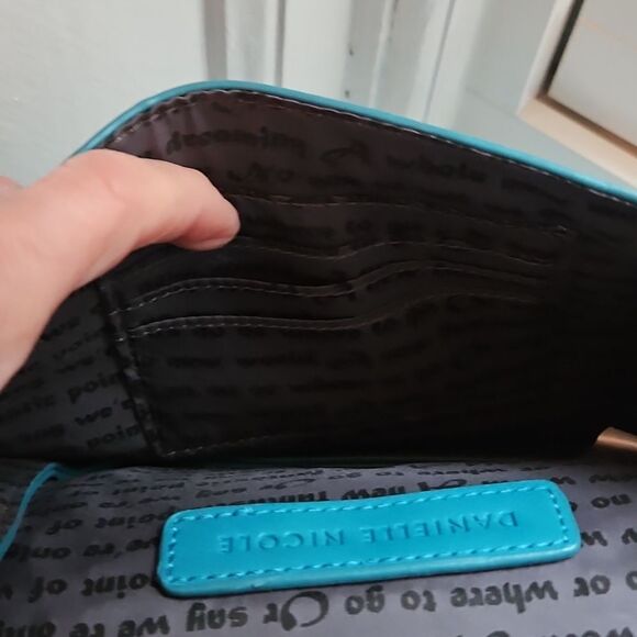 Danielle Nicole's Blue Studded Shoulder Bag - Picture 6 of 10